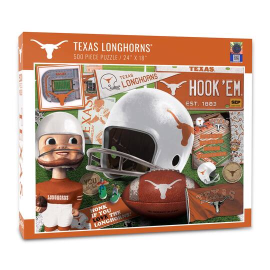 College Team Retro Series 500 Piece Puzzle By Youthefan in Texas Longhorns | 18" x 24" | Michaels®